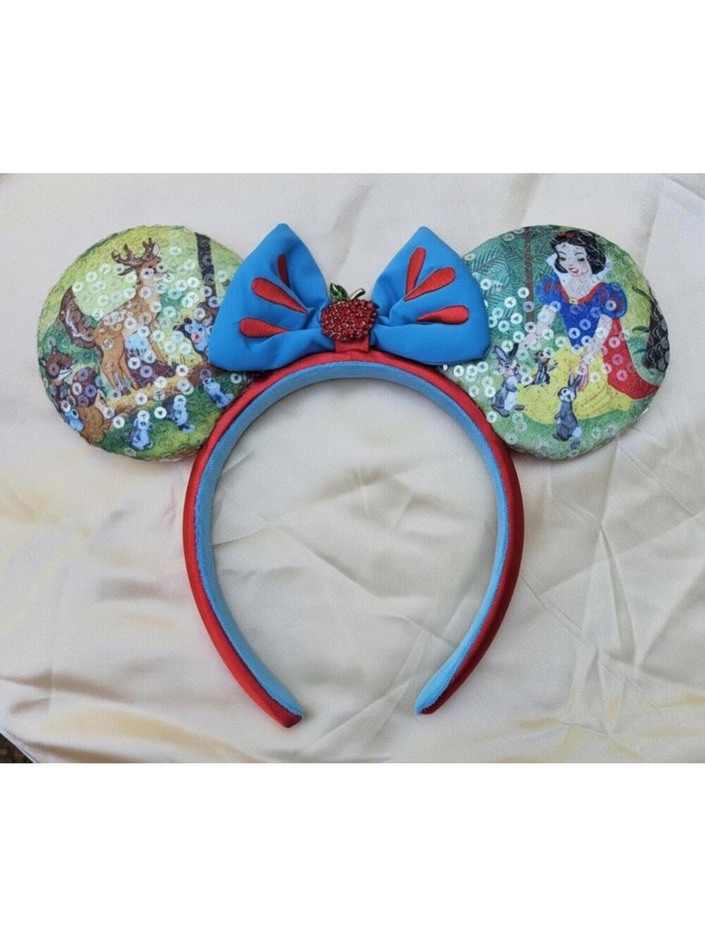 Snow White and friends Minnie Ears sequin headband